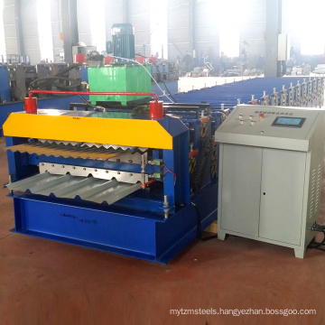 High quality sheet metal roofing metal tile IBR and corrugated roofing doule dual shingles double layer roll forming machine